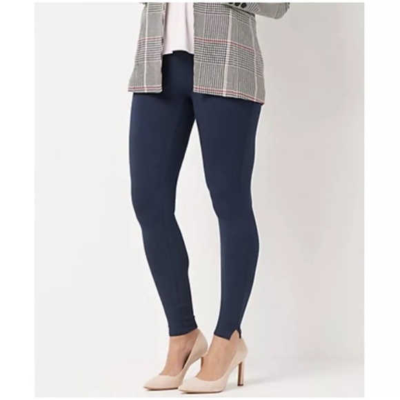 Spanx Ponte Knit Slit Hem Leggings - Picture 9 of 10